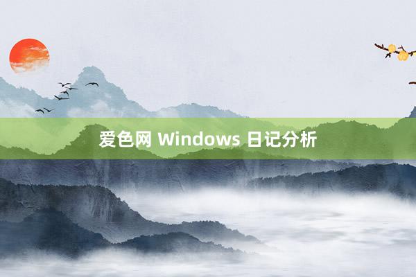 爱色网 Windows 日记分析